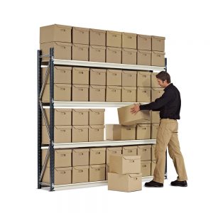 Single-Sided 4 Tier Longspan Archive Bays (21-49 Boxes)